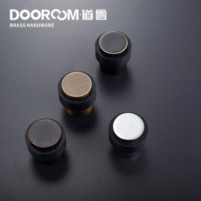 China Modern Dooroom Doorstops Door Stopper Bathroom Door Stopper Heavy Duty Floor Brass Environmental Rubber Nonmagnetic Door Holder Stopper Hook for sale