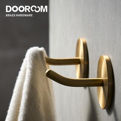 China Doodoom Brass Punch Hooks Free Stocked Hooks Bathroom Kitchen Hallway Indoor Wall Clothes Hooks Wall Hangers Hooks for sale