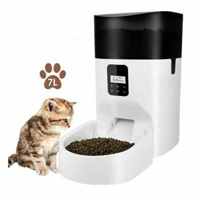 China Automatic Unique Best Fit Pets Cats Dogs 7L Automatic Pet Dry Food Feeding With Healthy Dispenser Rolls App Remote Control for sale