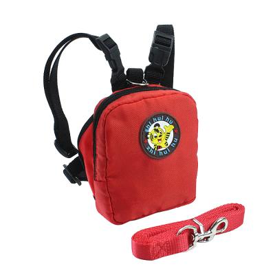 China Multifunctional Adjustable Viable Outdoor Dog Backpack Backpack Carrier With Leash Harness for sale