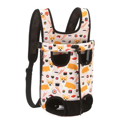 China Viable Outdoor Pet Carrier Backpack Adjustable Front Cat Dog Carrier Backpack Travel Bag for sale