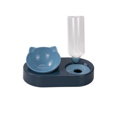 China Automatic Automatic Water Bottle Dog Bowl for Pet Cat Food Water Feeding Pet Basin Travel Feeder for sale