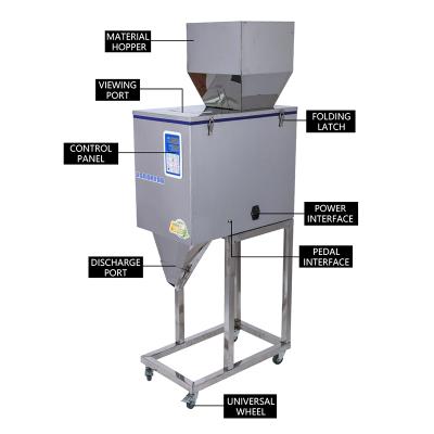 China Automatic Accurate Food Vertical Grain Jelly Beans Filling Machine 50-5000G for sale