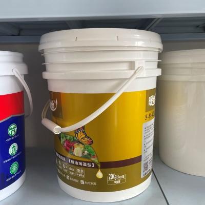 China 5 Gallon Plastic Pail for Durable Resin Epoxy Paint Bucket Durable HDPE Material Used for sale