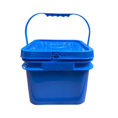 China Rode 2 gallon vierkante emmer transparante plastic emmer met GAP/ISO/FDA certificaat 8L Te koop