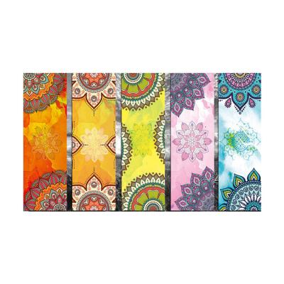 China Durable Eco Friendly Printing Rubber Suede Yoga Mat for sale