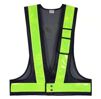 China Outdoor High Visibility Hivi Safety Mesh Belt Jogging Reflective Reflective Marks Cycling Vest for sale