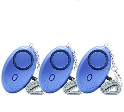 China Anti Noise Self Alarm Elderly Personal Security ABS Lady Children Lady Attack Key Chain Alarm Elderly Personal Defense for sale