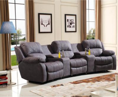 China Factory wholesale Recliner sofa, with cup holder Electric Sectoinnals living room Modern furniture for sale