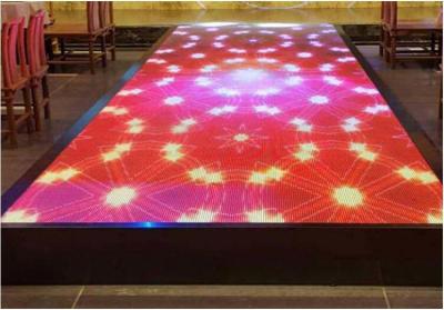 China High Brightness Dance Floor LED Display , Full Color Wedding LED Dance Floor for sale