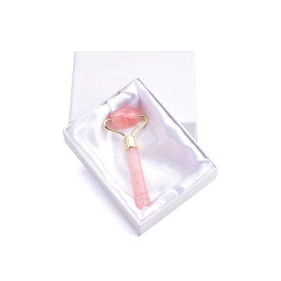 China 2021 New Product Face Jade Stone Jade Roller Eye Roller Mini Rose Quartz For Eye Face Massage Face Cooling Roller With Box for sale