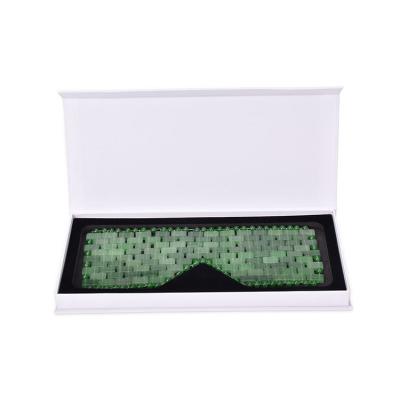 China 2020 Best Selling High Quality Custom Anti-Wrinkle Jade Stone Eye Mask With Box for sale