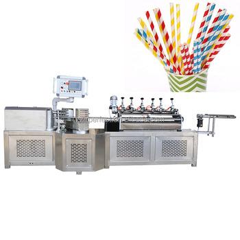 China Garment Shop Edible Biodegradable Juice Paper Straw Making Machine To Produce Paper Straws for sale