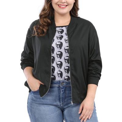 China Anti-wrinkle factory direct wholesale black bomber jacket women for sale