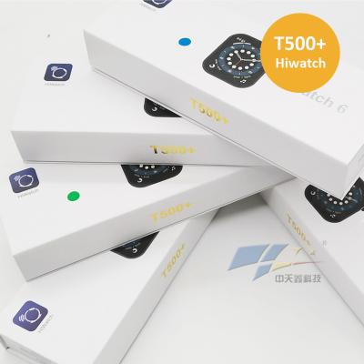 China New T500+ Hiwatch pro touch screen smartwatch 2021 ligent full touch screen ligent smartwatch 1.75 inch waterproof smart watch reloj t500+ for sale