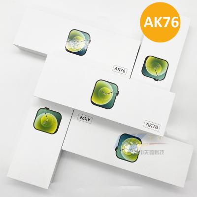 China New Products Touch Screen BT Call ak76 Smartwatch iwo 1.75 Relojes 5 Colors Custom Smart Watch AK76 Game Watch for sale