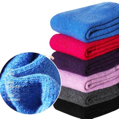 China Breathable Breathable CE Crew Socks Winter Sport Custom Compression Thick Woolen Socks for sale