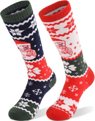 China Wholesale Custom Made Woolen Men's OEM Sporty Knee Socks Tops Ski Socks Christmas for sale