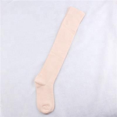 China Sporty Stain Stockings Ladies Athletic Over The Knee Stockings Skin Color Black Lower Thigh Socks Cotton for sale