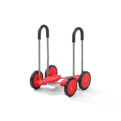 China Sports Toy Kindergarten Kid's Balance Pedal Game Plastic Stepping Pedal Cars With Handle for sale