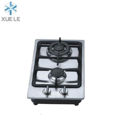 China Hot Sales Stainless Steel 2 Burner Gas Hob Cooker Top for sale