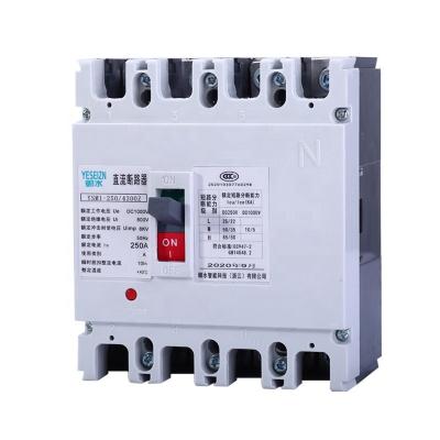 China 1000VDC Molded Case Circuit Breaker 125A 160A 200A 250A 4Pole DC Mccb For Solar Photovoltaic System YSM1-250/4300Z for sale