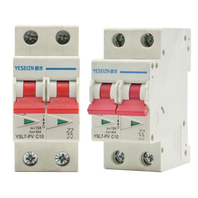 China DC MCB 63A 1P 2P 3P 4P 250V 500V 750V 1000V PV Solar Power Mini Circuit Breaker 6KA for sale