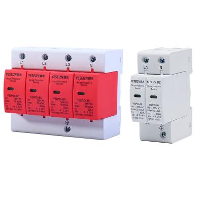 China Ect AC 385V 40ka Industrial Four Phase Surge Protective Device For Electrical System for sale