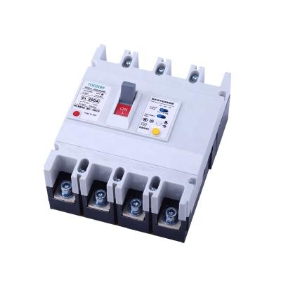 China RCCB 3P 4P 380V ELCB 100mA 300mA 500mA Time Delay Type Residual Current Circuit Breaker 50KA for sale