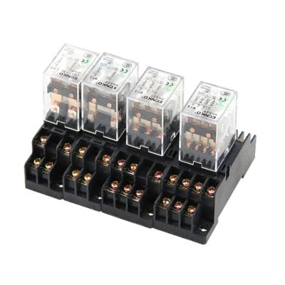 China General purpose electromagnetic relay with 8pin 11pin 14pin base for sale