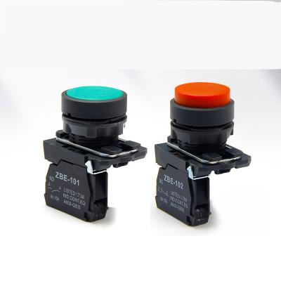 China 22mm Push Button Switch 1NO1NC Self-reset F Lat Unconcise Push Button 22mm for sale