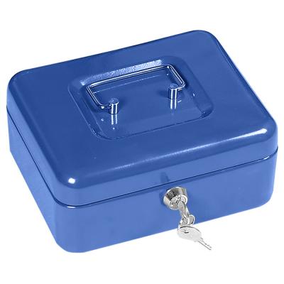 China Customizable Steel Factory Good Quality Security Metal Middle-size Lockbox Cash Box For Cash Money Safe Box for sale