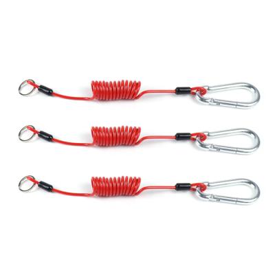 China Deluxe stainless steel spring lanyard for sale