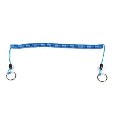 China DIY Tool Deluxe Retractable Heavy Duty Elastic Hang Safety Lanyard For Safety Spiral Tool for sale