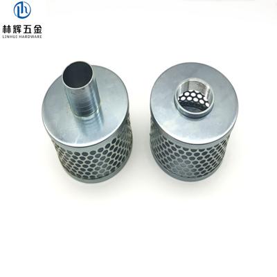 China Air Waste Pump Water Pump Round Hole Strainer Carbon Steel Basket Suction Water Pipe Strainer Pump Suction Pipe 2