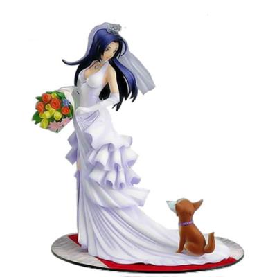 China TOY OEM MODEL Beautiful Bride In Wedding Dress Plastic Figurine for sale