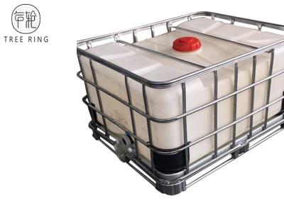 Chine Les récipients d'entreposage liquides empilables mis en cage par acier d'Ibc d'emballage échoue 500L/132Gallon LLDPE à vendre