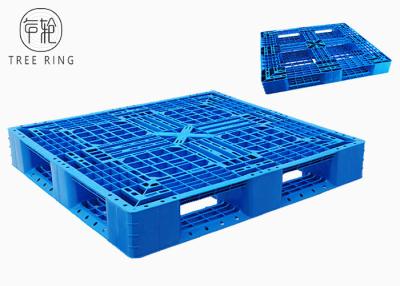 China Dubbele Dek Omkeerbare Hdpe Plastic Pallets Stapelbaar met 6 Versterkingsbar Te koop