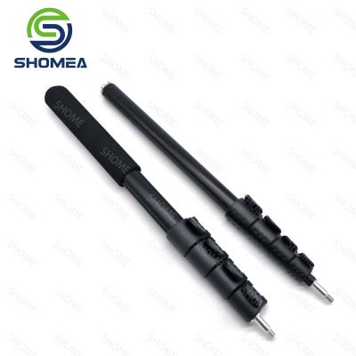 China Custom Aluminum Alloy Rod Electroplate Retracted Tube Telescoping Customized Color Fine Polished Telescopic Pole for sale