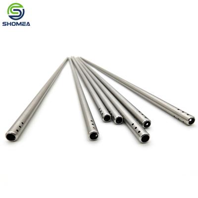 China SHOMEA Custom 304/ 316 Stainless steel long suction tube with drilling hole for sale