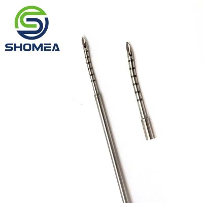 China SHOMEA Custom 18G Stainless Steel back cut tip Meniscus sucture  needle with laser marking for sale