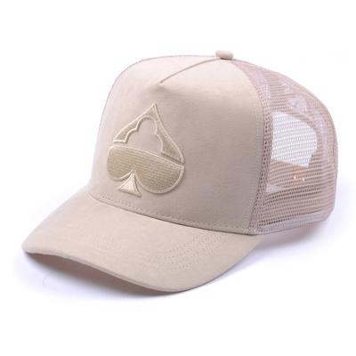 China JOINT High Quality Trucker Hats With Logo , Custom Suede Mesh Trucker Hat for sale