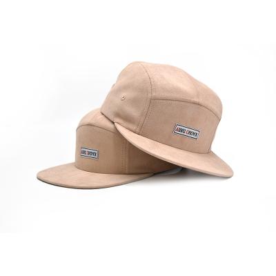 China OEM 5 Panel Cap Customized Wholesale COMMON Wholesale Golf Sport Adjustable Strap Suede 5 Panel Hat for sale