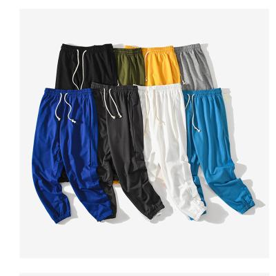 China Anti Static OEM Clothing Manufacturing Wholesale Soft Elastic Waist Men Track Pants for sale