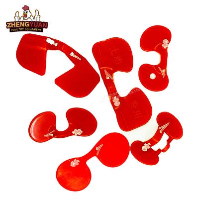 China Chicken Protecting Glasses high quality plastic Chicken Protecting Glasses Eye Cover Plastic Red Chicken Glasses For Poultry Farm for sale