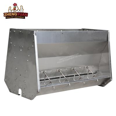 China Automatic pig feeding high quality stainless steel automatic double side feeding Horse pig breed trough equipment pig feed for sale