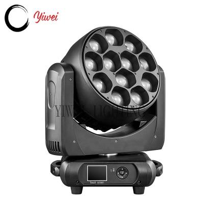 China Stage lights led stage original famous brand clear led light source 12X40W rgbw 4in1 led zoom wash beam moving light for sale