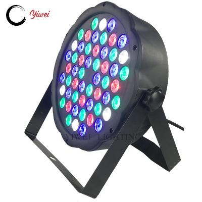 China Amazon hot selling stage events led par light 54X1W rgbw par can with plastic housing for DJ club home party for sale