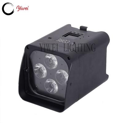 China Party Quality Guaranteed 12X18W rgbwa+uv Stage Aluminum Housing Radio Led Wireless Uplighter Uplights Battery Par Light for sale