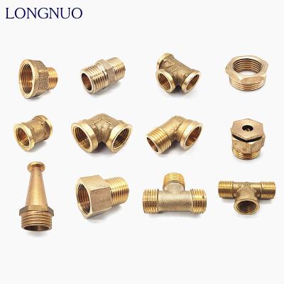 China Factory Customized Brass Tee Connector Straight Female Thread Equal for sale